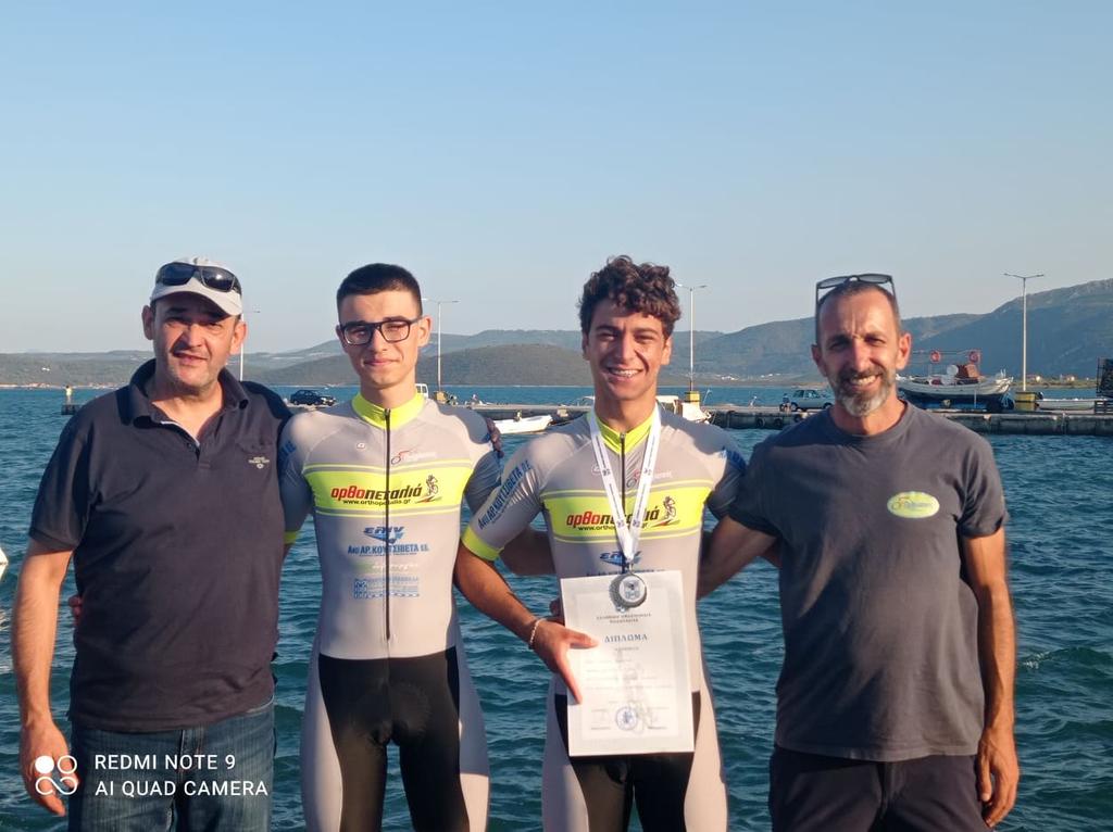 Ποδηλατικές επιτυχίες στο πανελλήνιο πρωτάθλημα U17 - 2ος ο Δ. Σιδέρης και 6ος ο Δαμ. Μάντζιος 